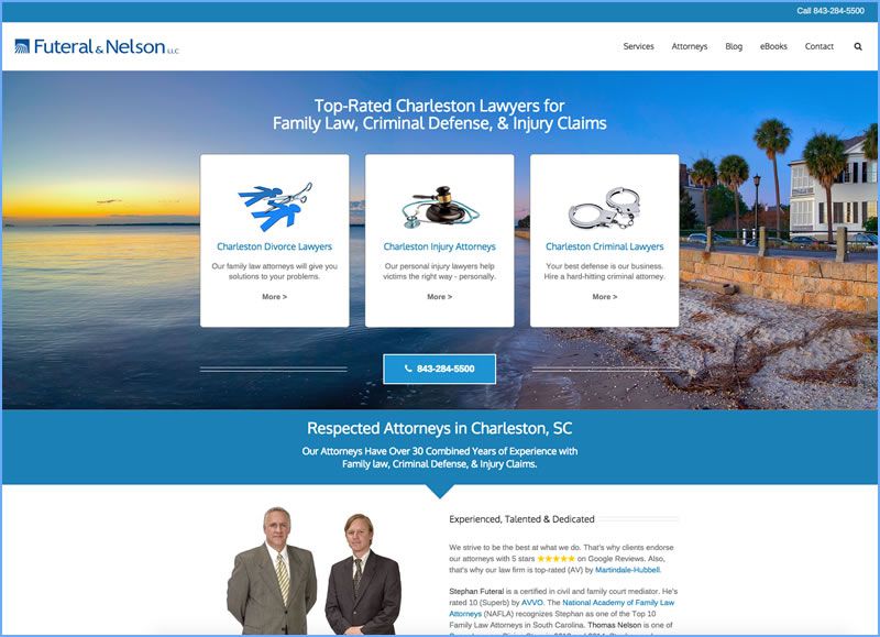 Charleston Web Design for Futeral & Nelson LLC by DigitalCoast Marketing