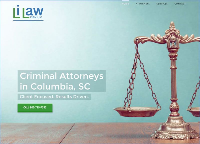 Charleston Web Design for Li Law Firm by DigitalCoast Marketing